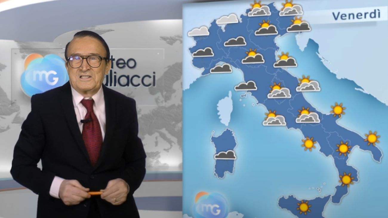 meteo venerdì 31 gennaio