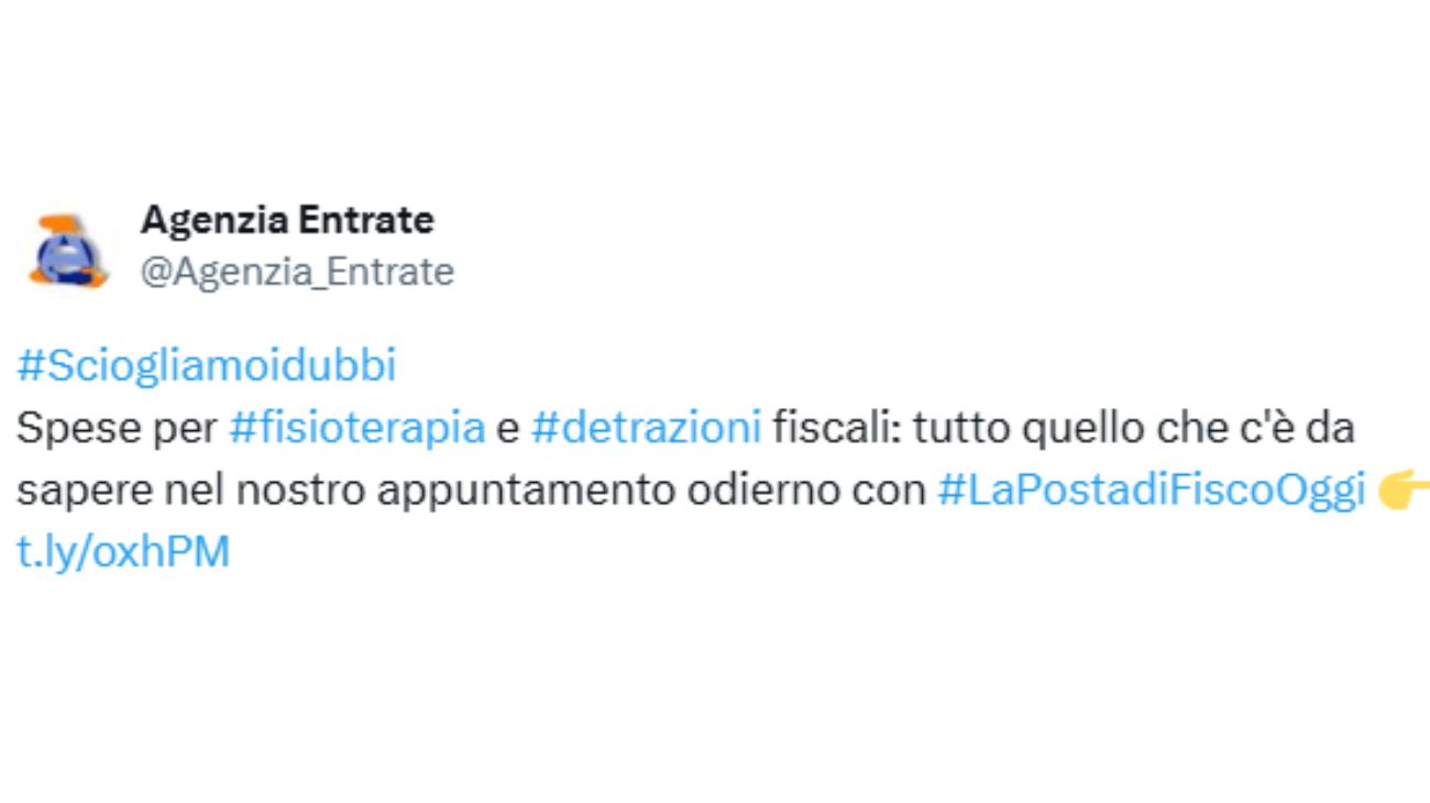 Detrazioni fisioterapia