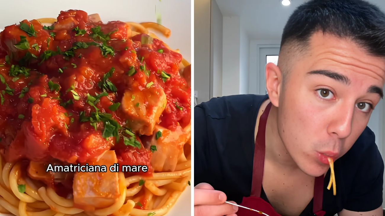 Bucatini all'amatriciana mare