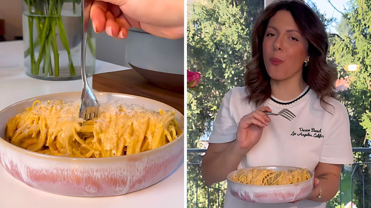 Spaghetti robiola carmen rose