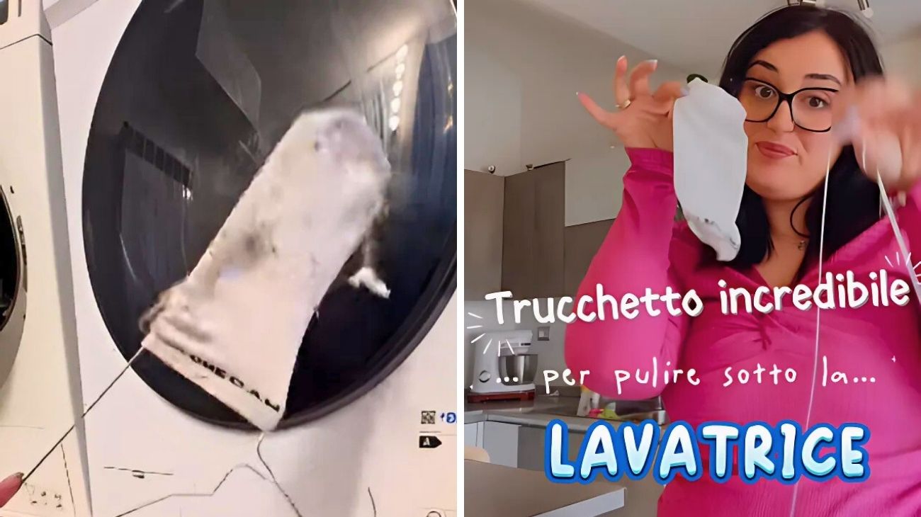 Lavatrice trucco del calzino