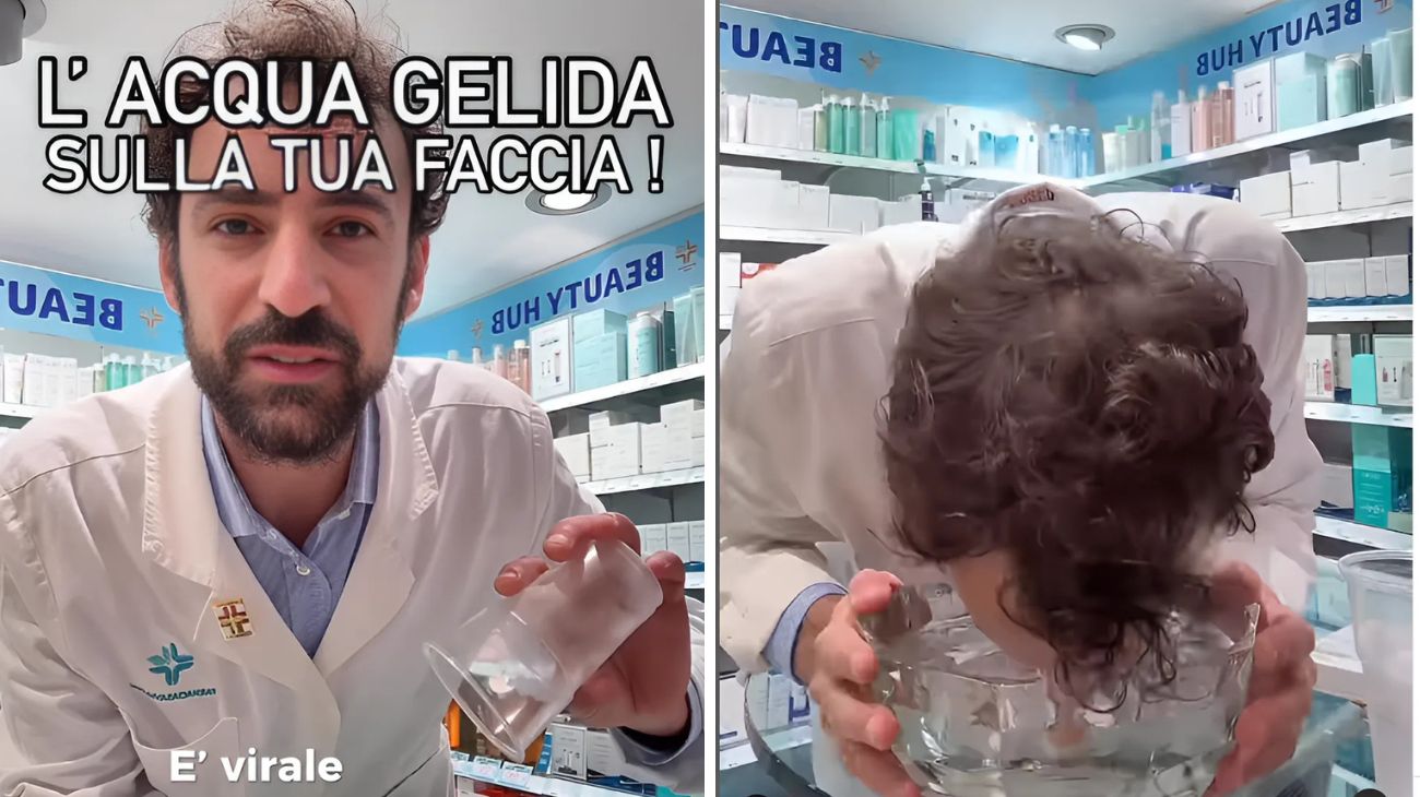 Occhiaie acqua gelida