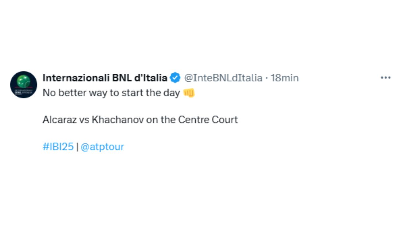 ATP Roma Carlos Alcaraz