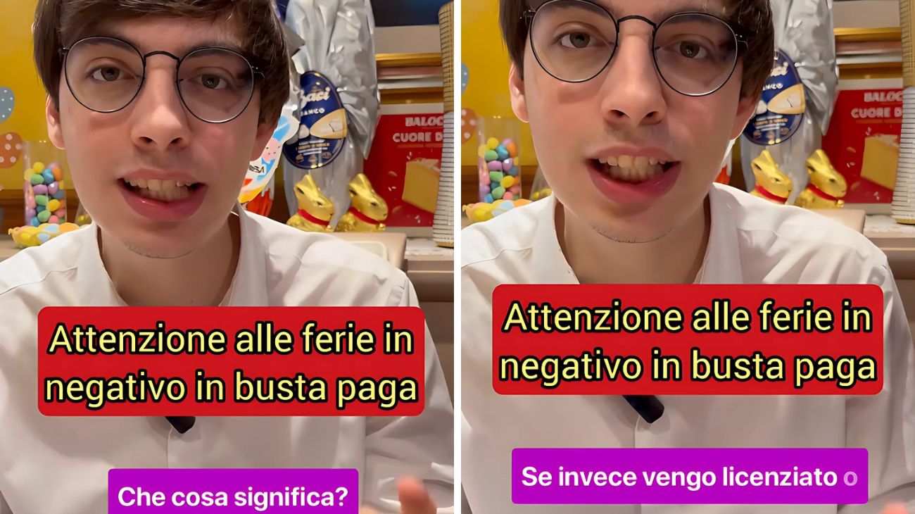 Ferie in negativo