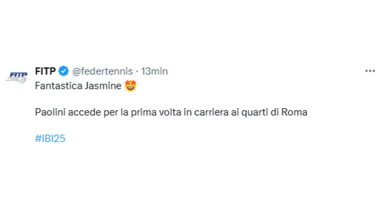 Jasmine Paolini oggi