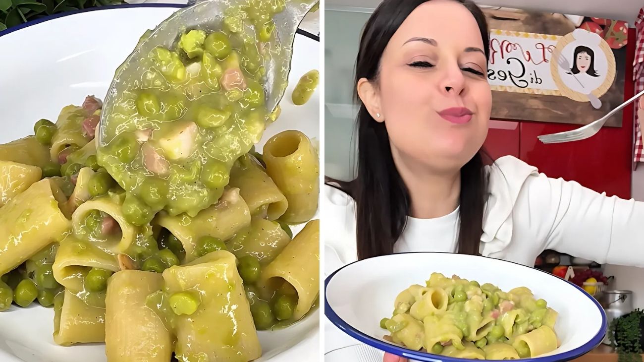 Pasta e piselli cremosissima