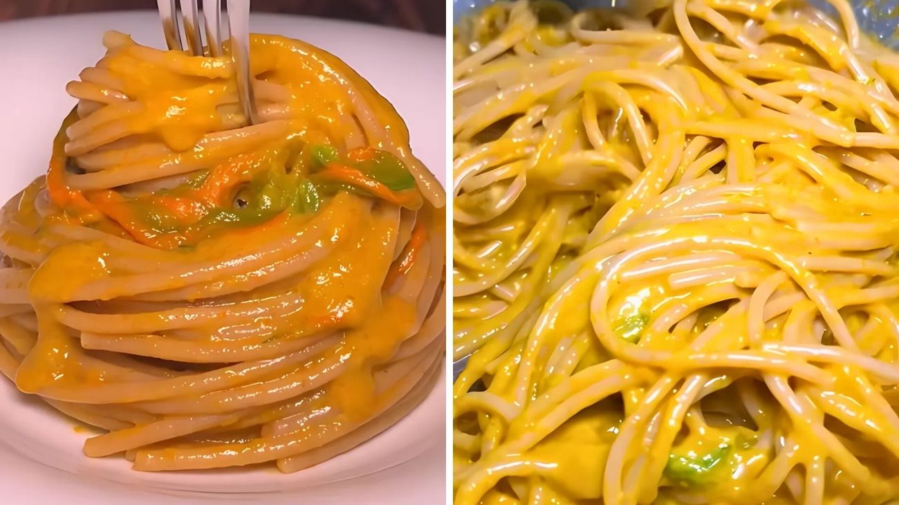 Spaghetti zucca alici