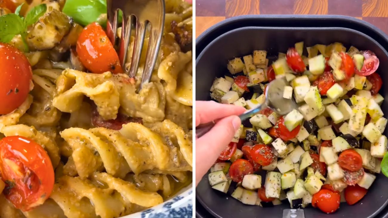 Profilo Una famiglia in cucina, pasta estiva