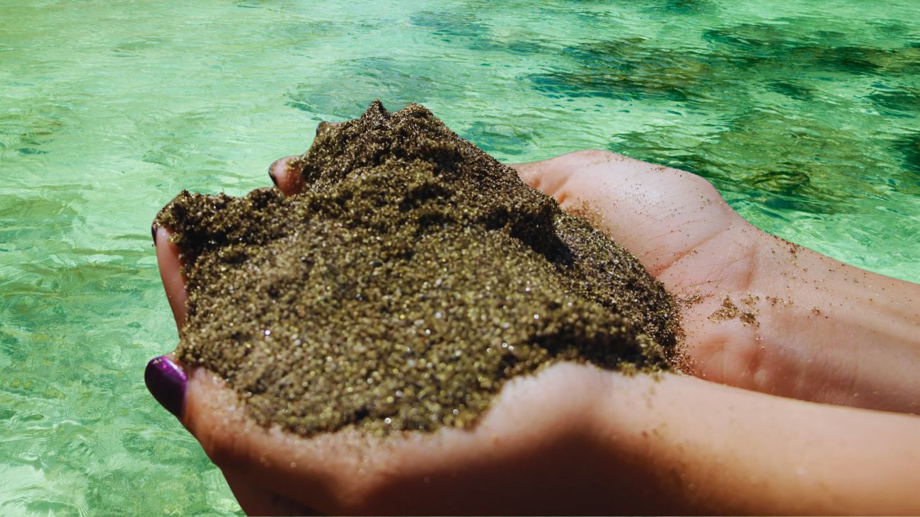 spiaggia verde