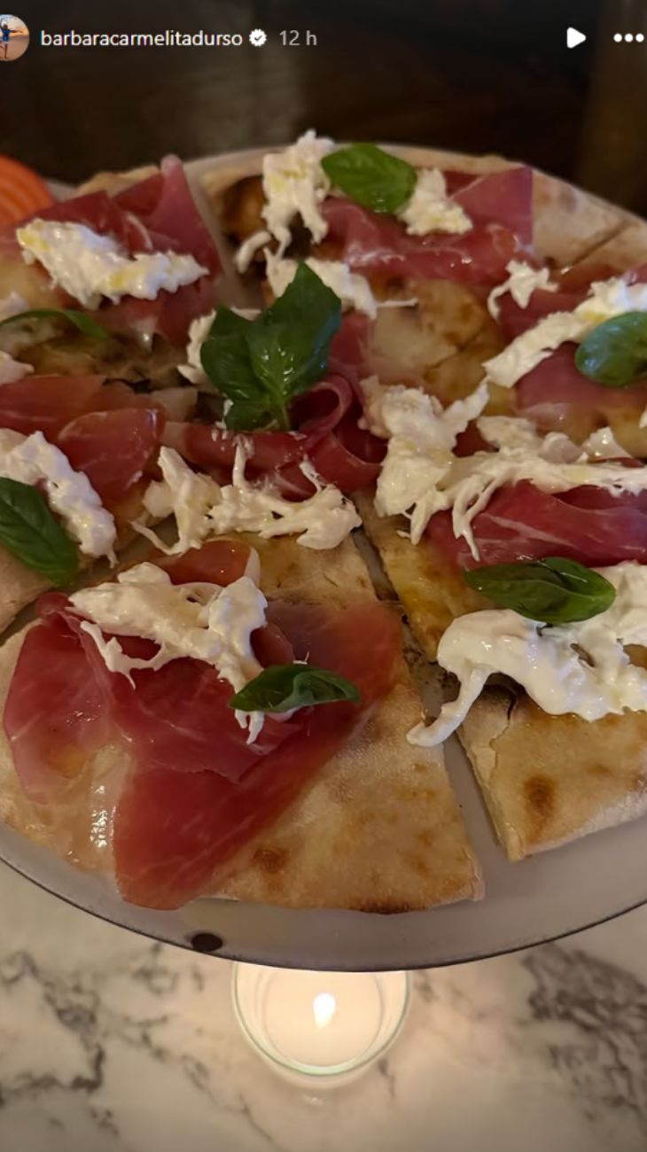 barbara d'urso pizza