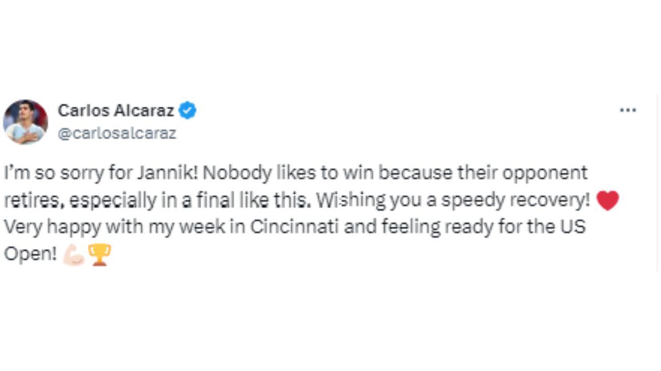 ATP Cincinnati Alcaraz Sinner