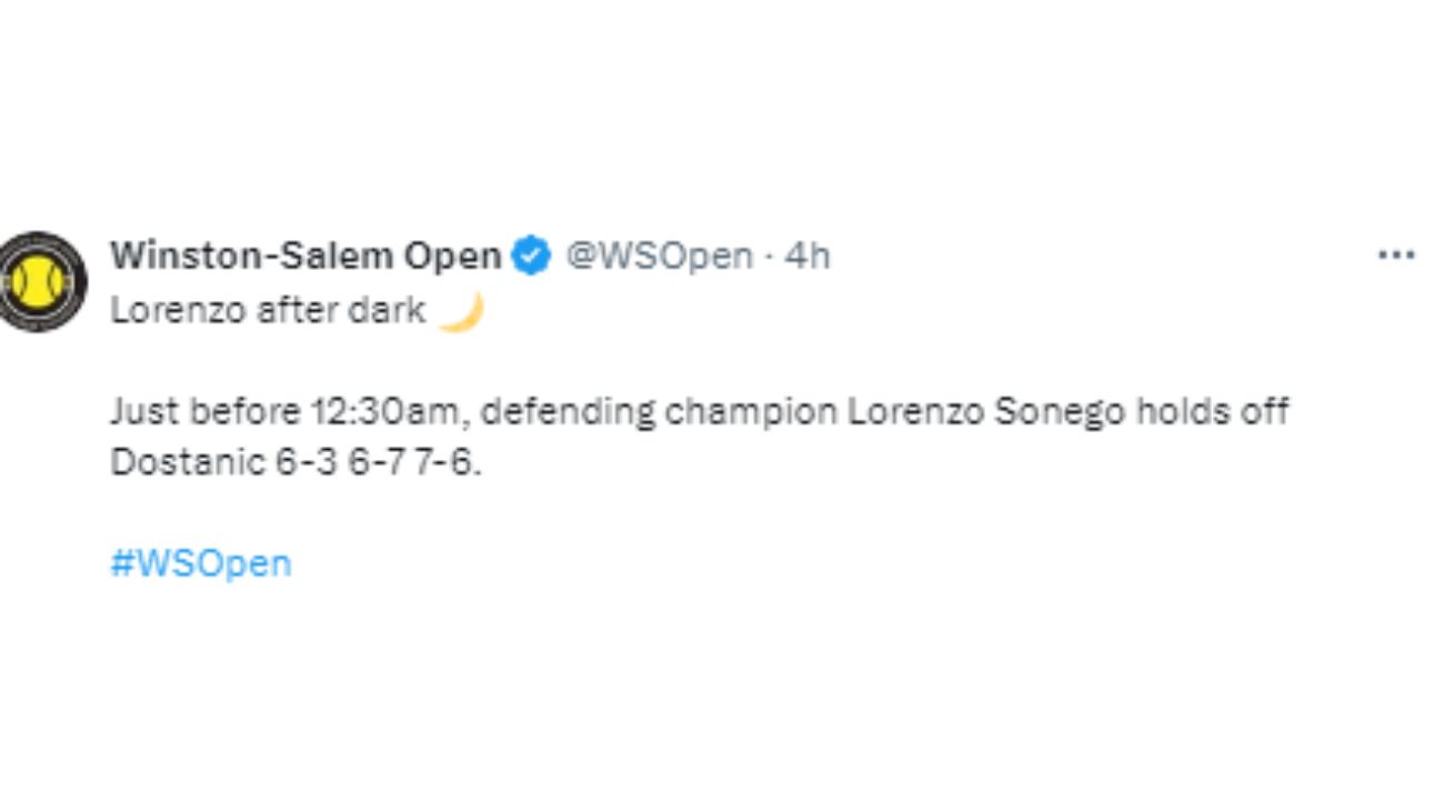 ATP Winston-Salem Sonego