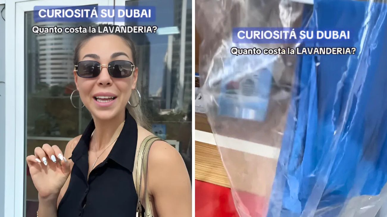Italiana a Dubai lavanderia