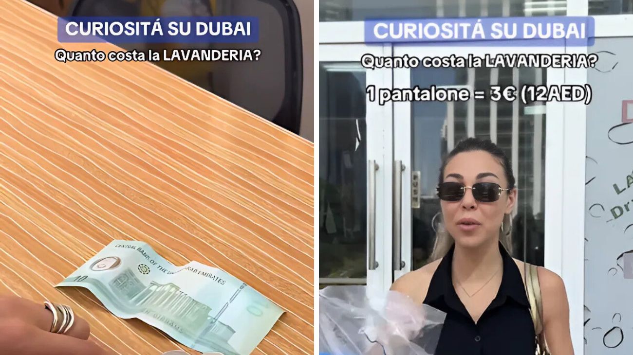 Italiana a Dubai lavanderia