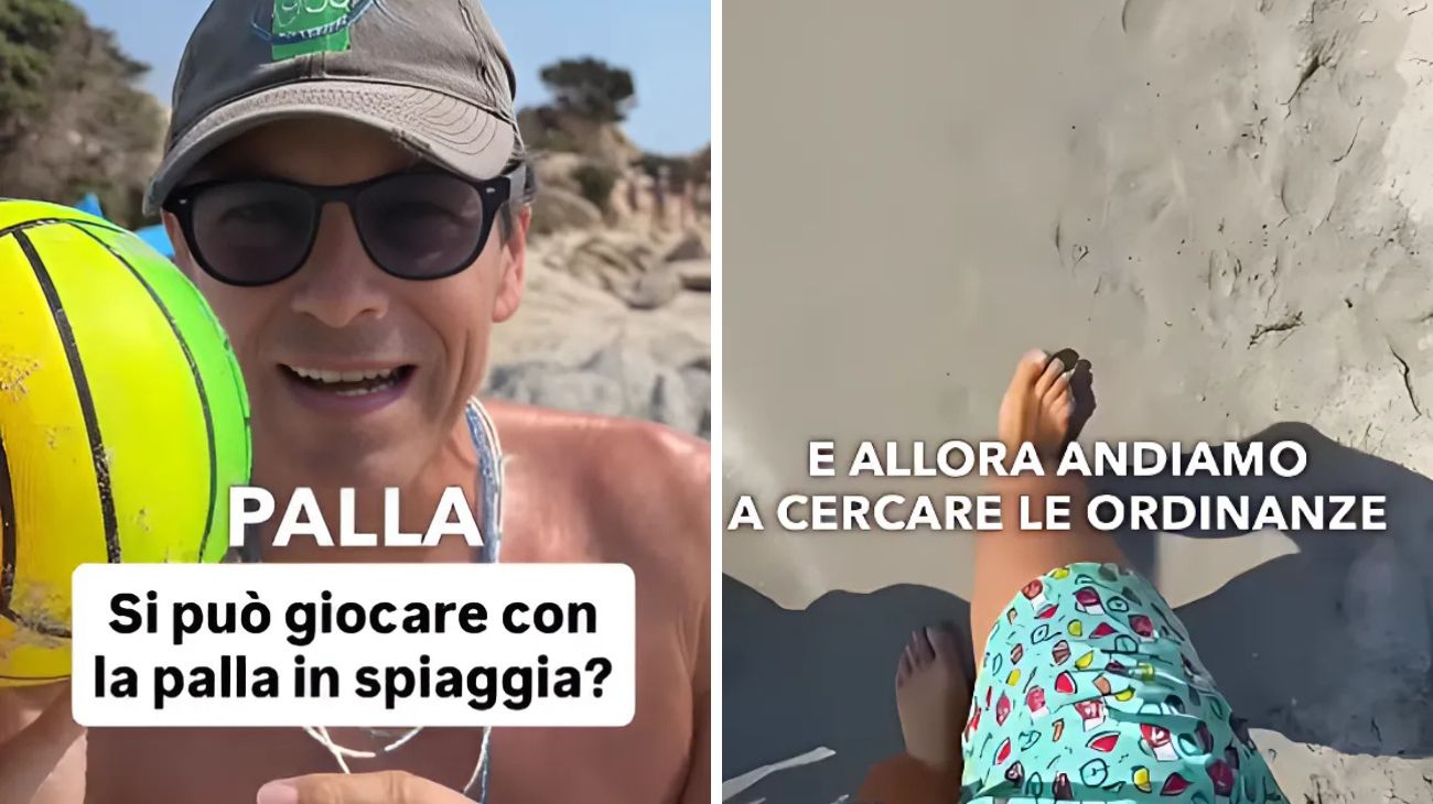 Palla in spiaggia