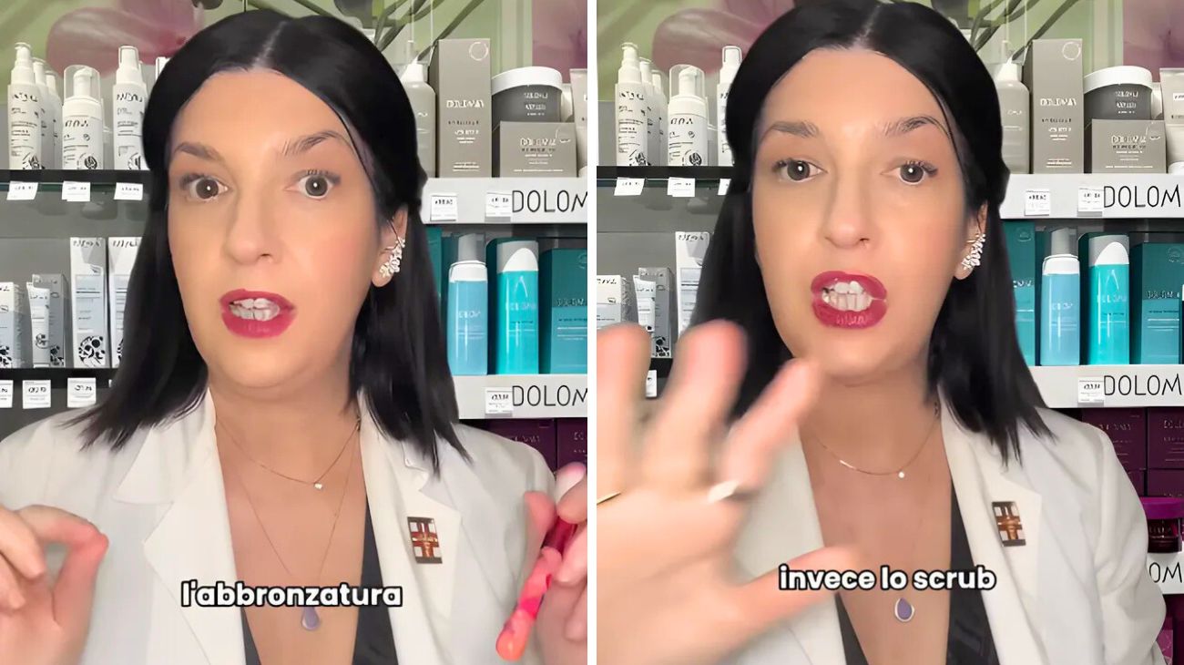 Pelle scrub abbronzatura