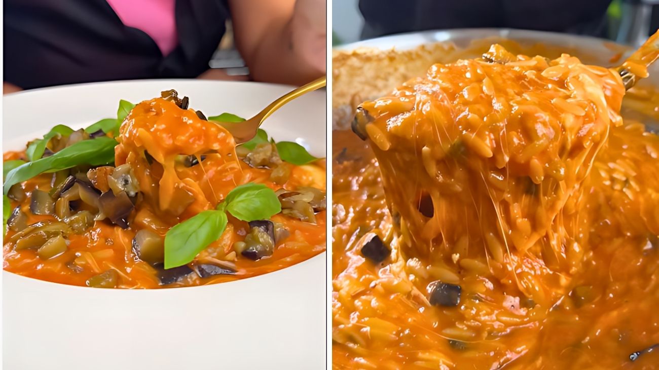 Risoni melanzane