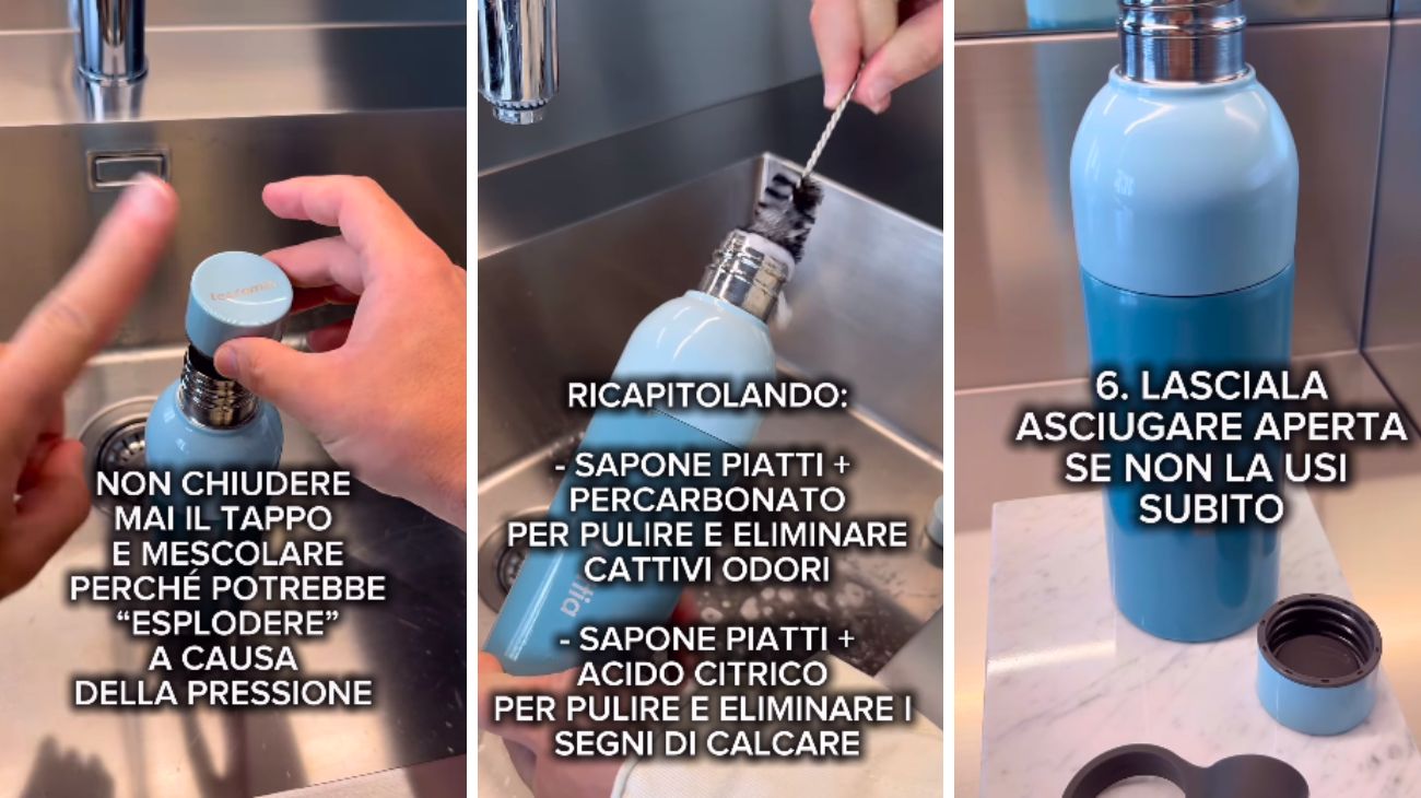 Come lavare la borraccia
