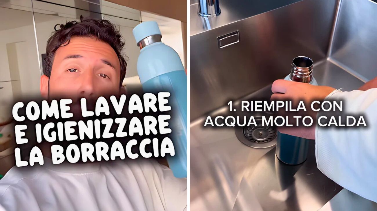 Come lavare la borraccia