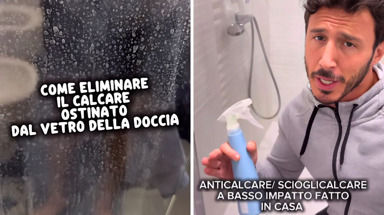 Doccia calcare vetro