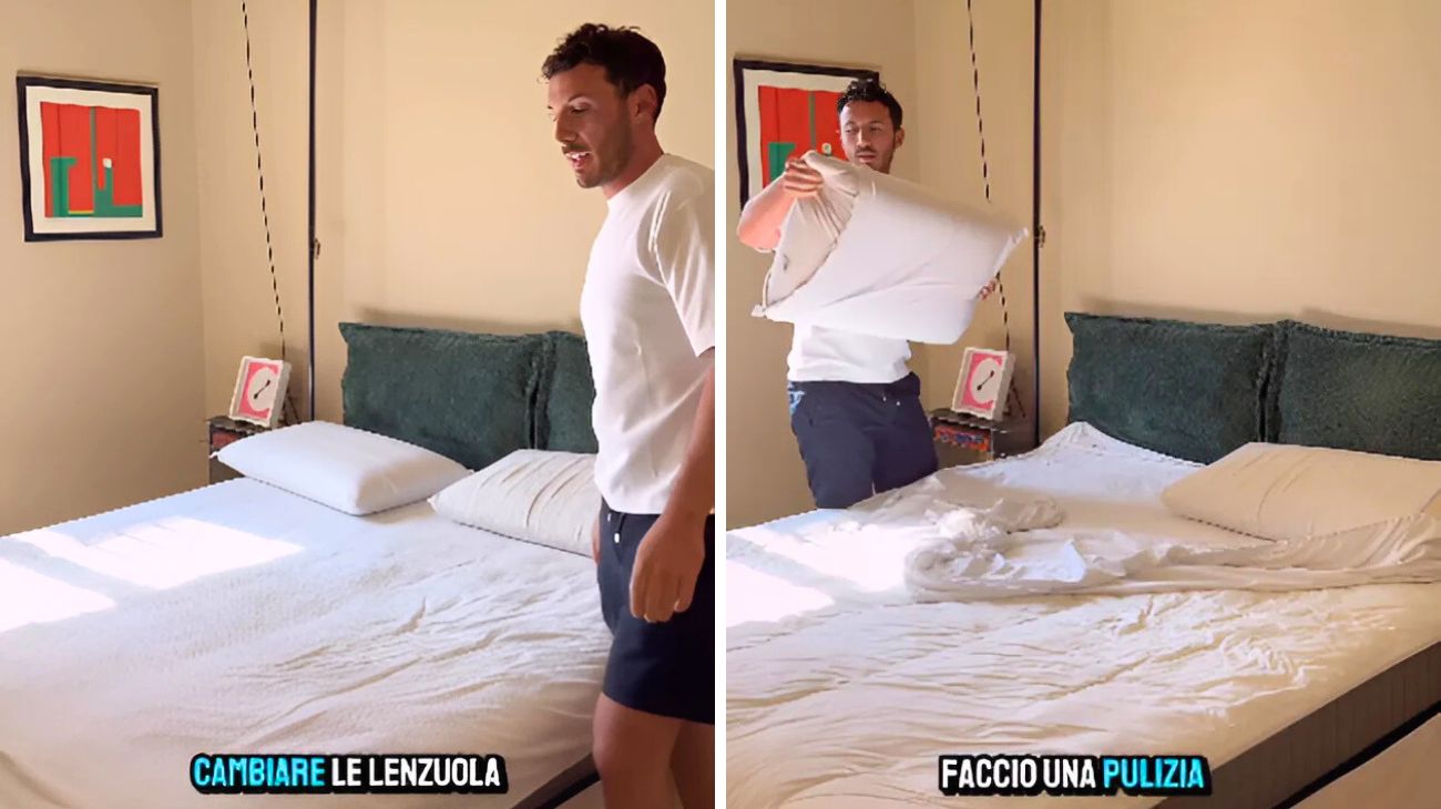 Letto lenzuola materasso