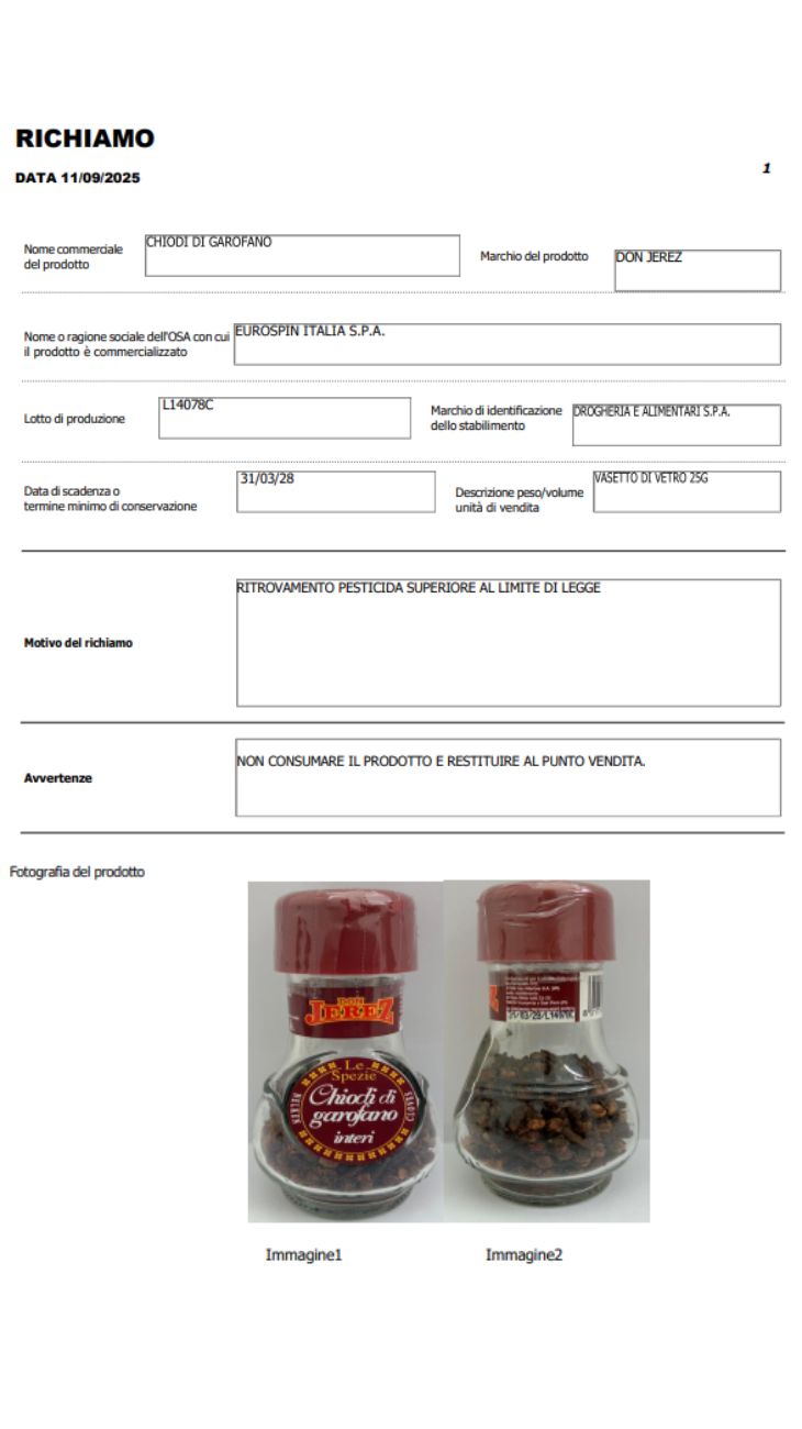 Salame e spezie richiami