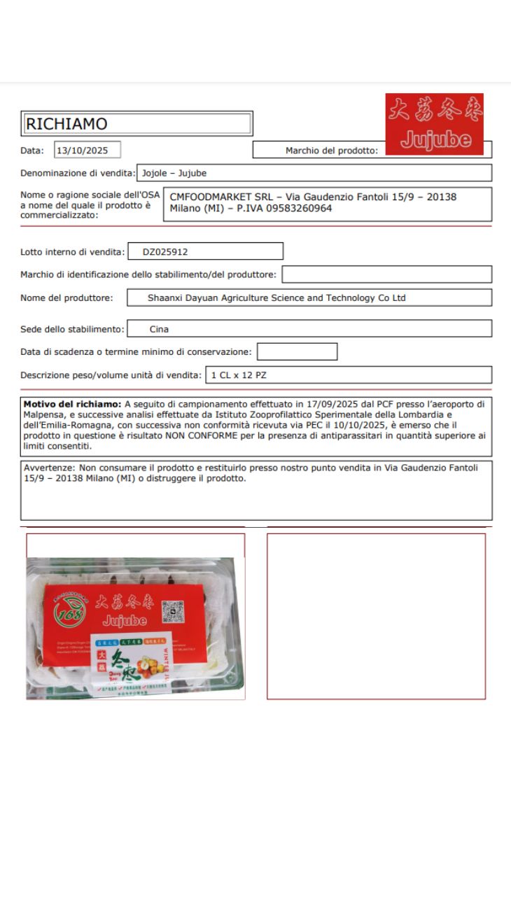 Antiparassitari frutta