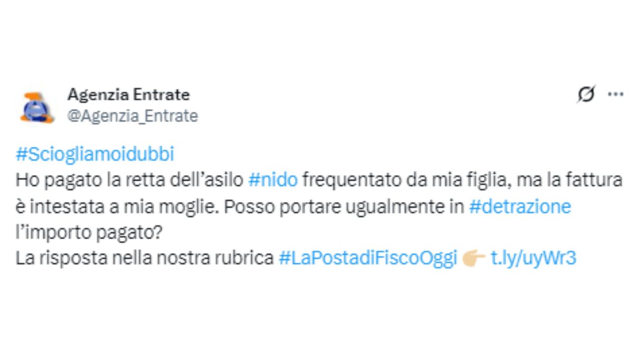 Asilo nido retta
