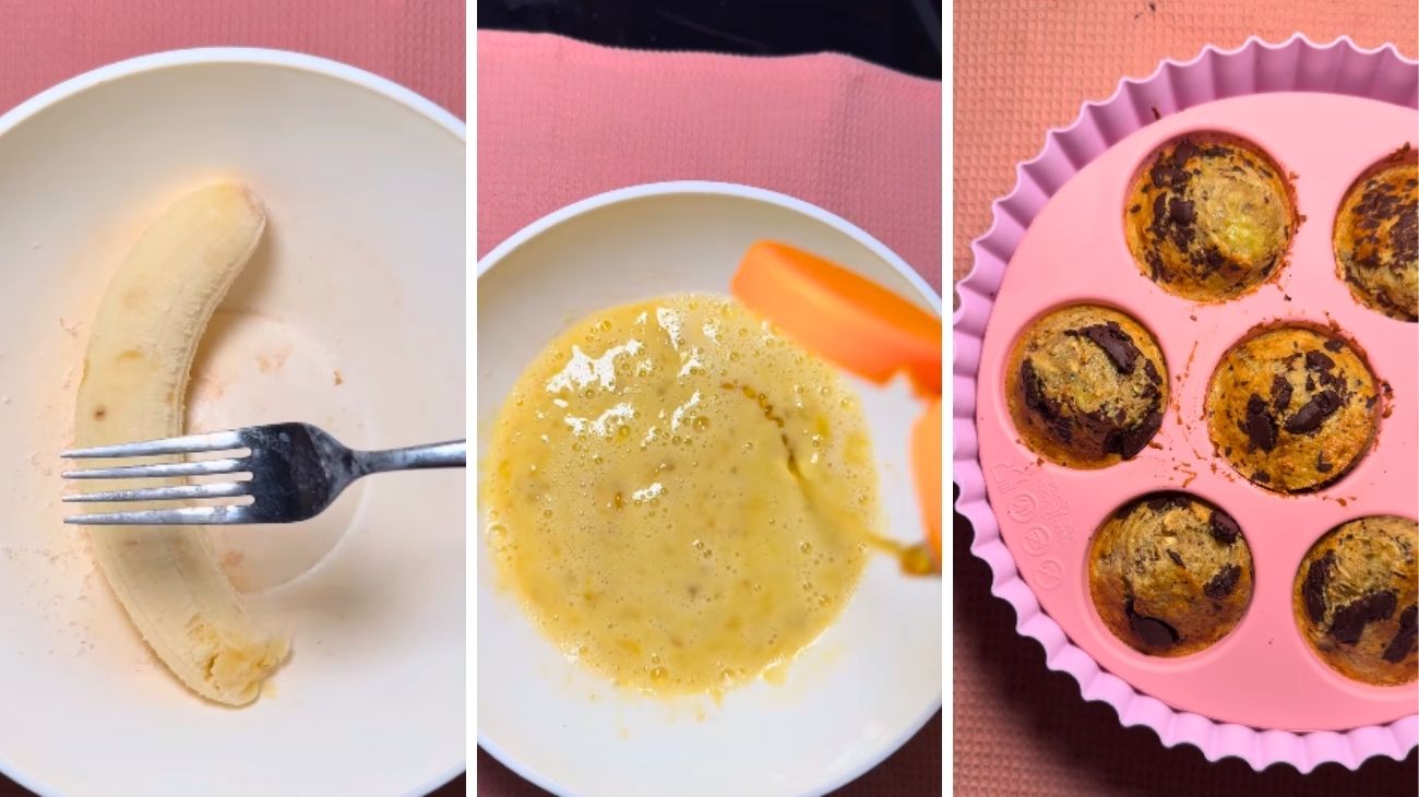 Muffin banana e avena