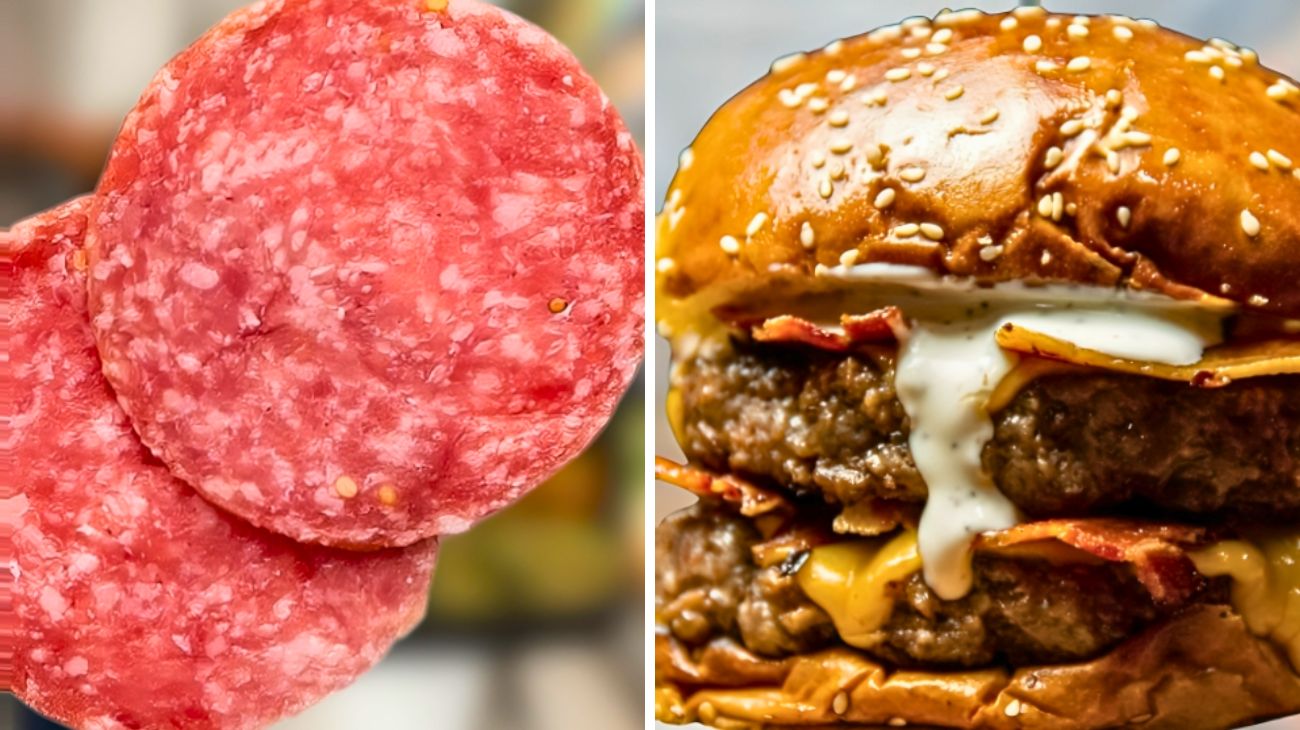 Salame e hamburger