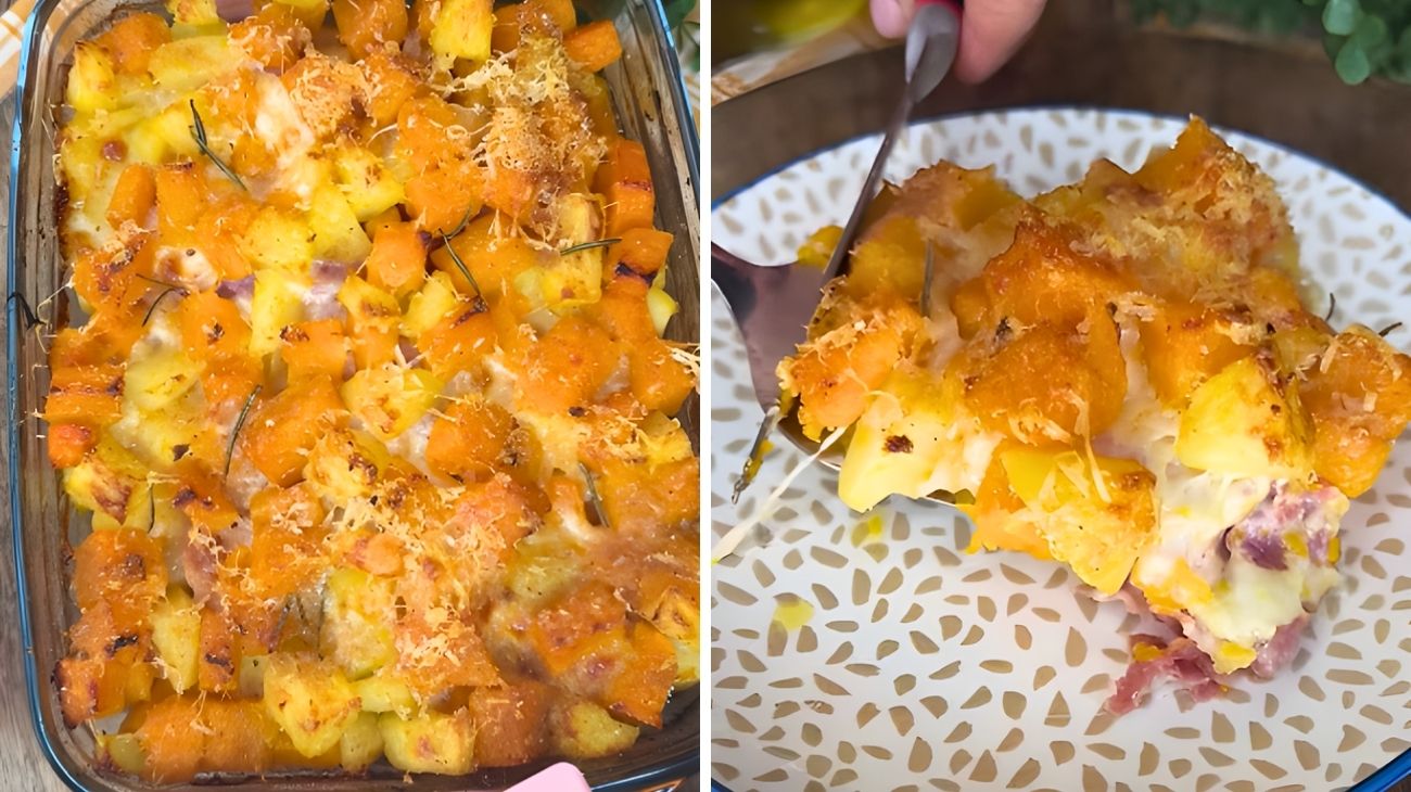 Sbriciolata zucca patate