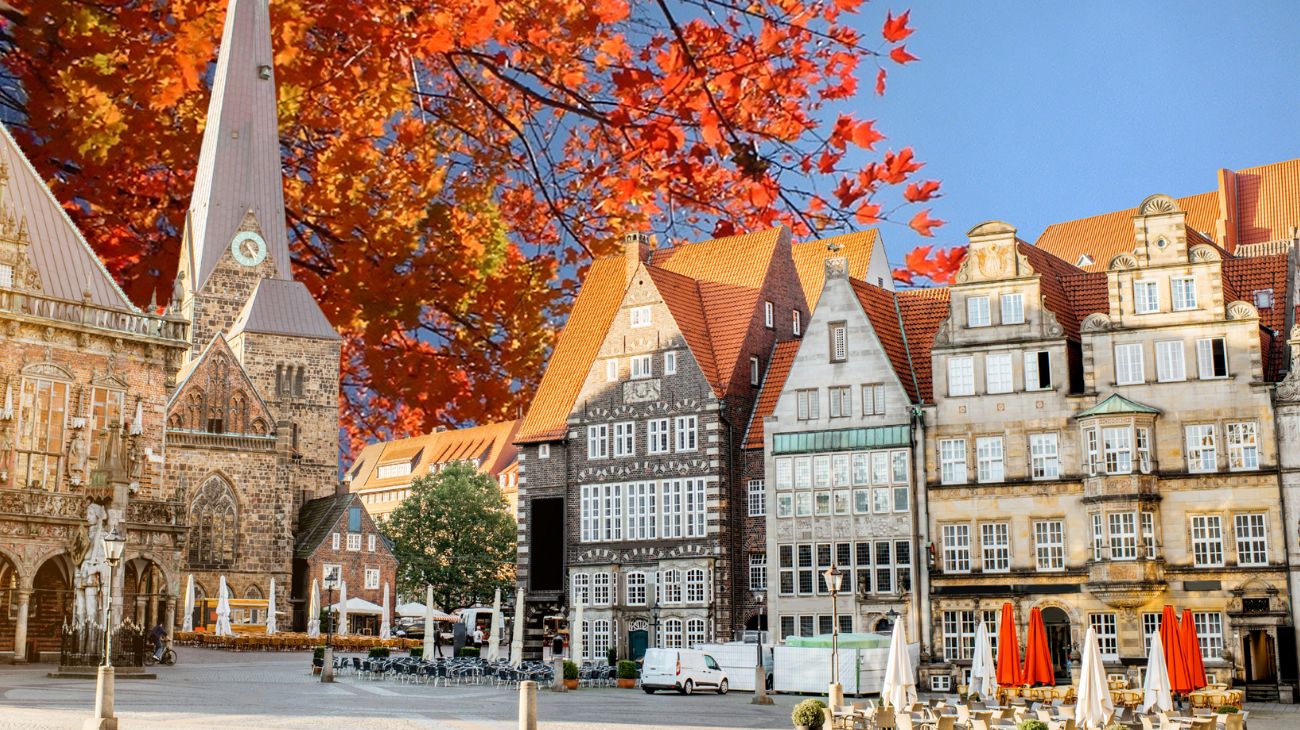 città europea autunno