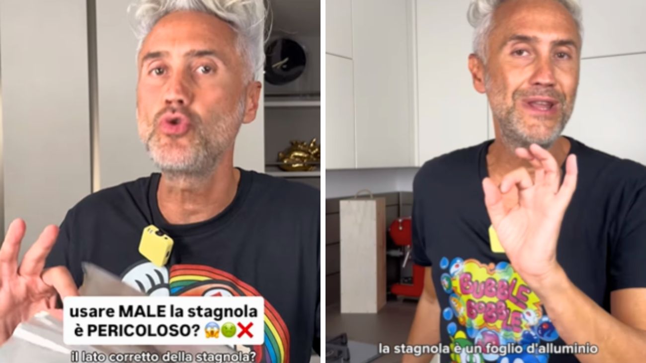 Carta stagnola pericoloso