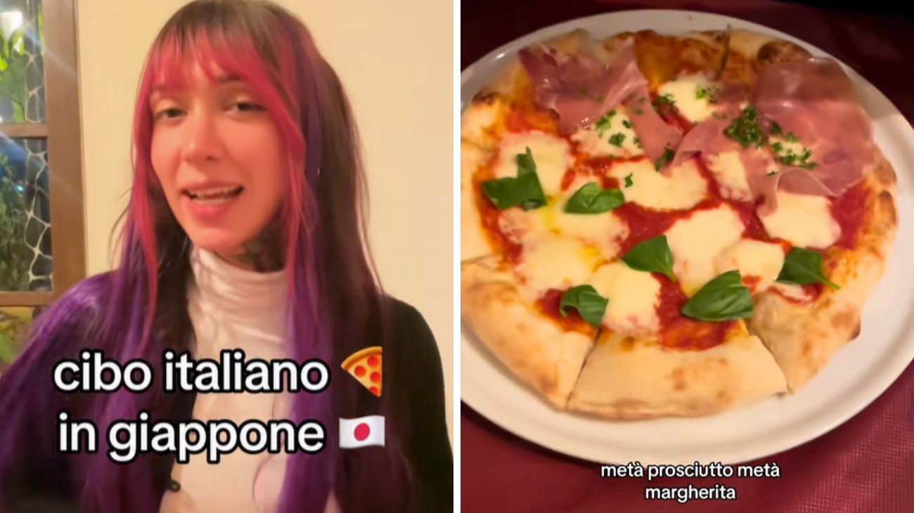 Coppia ristorante italiano Giappone