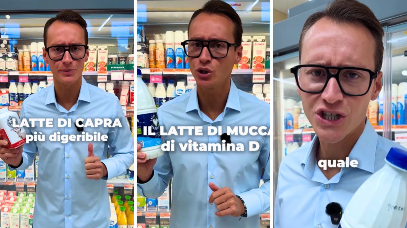 Latte di capra mucca