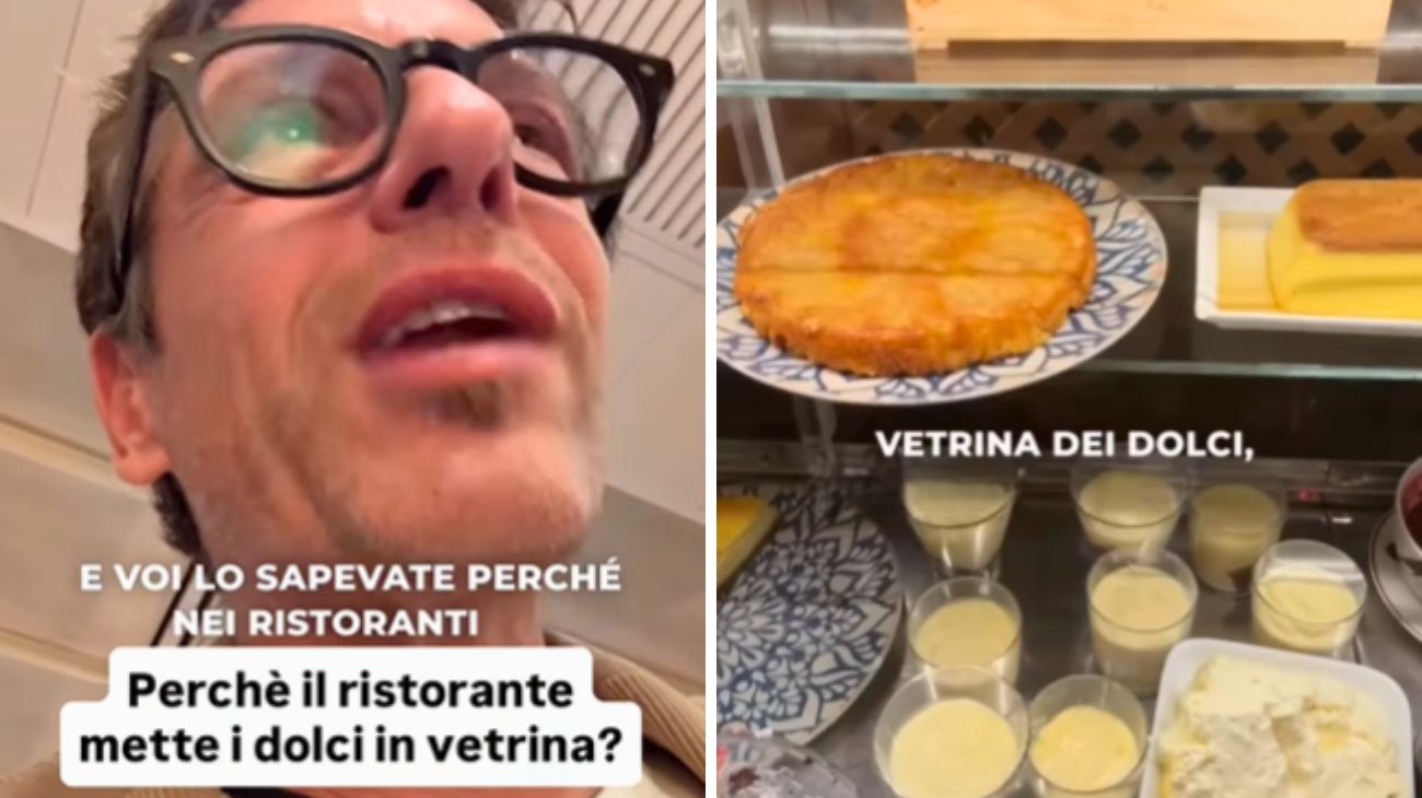 Ristoranti dolci in vetrina