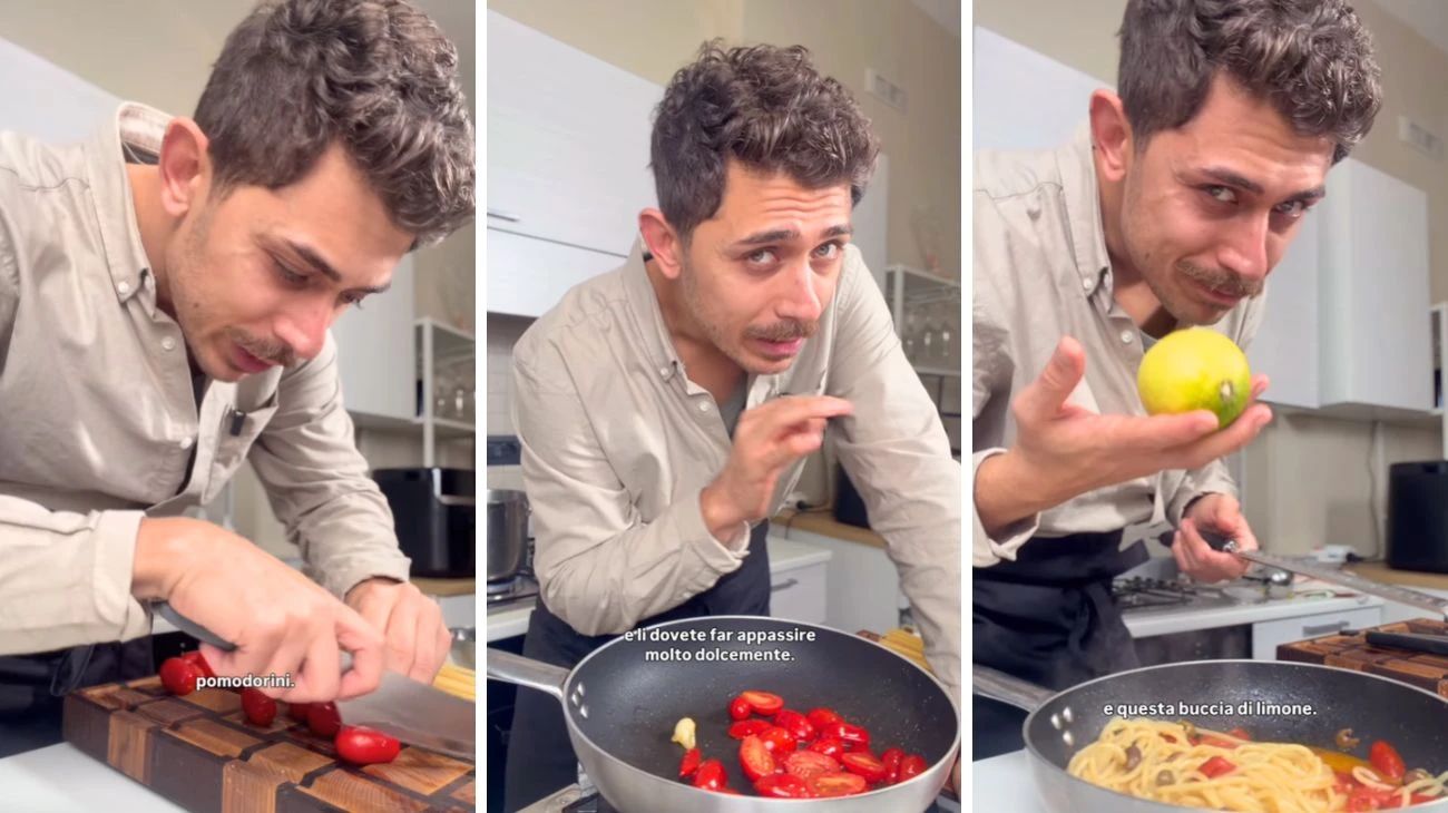 Spaghetti pomodori olive