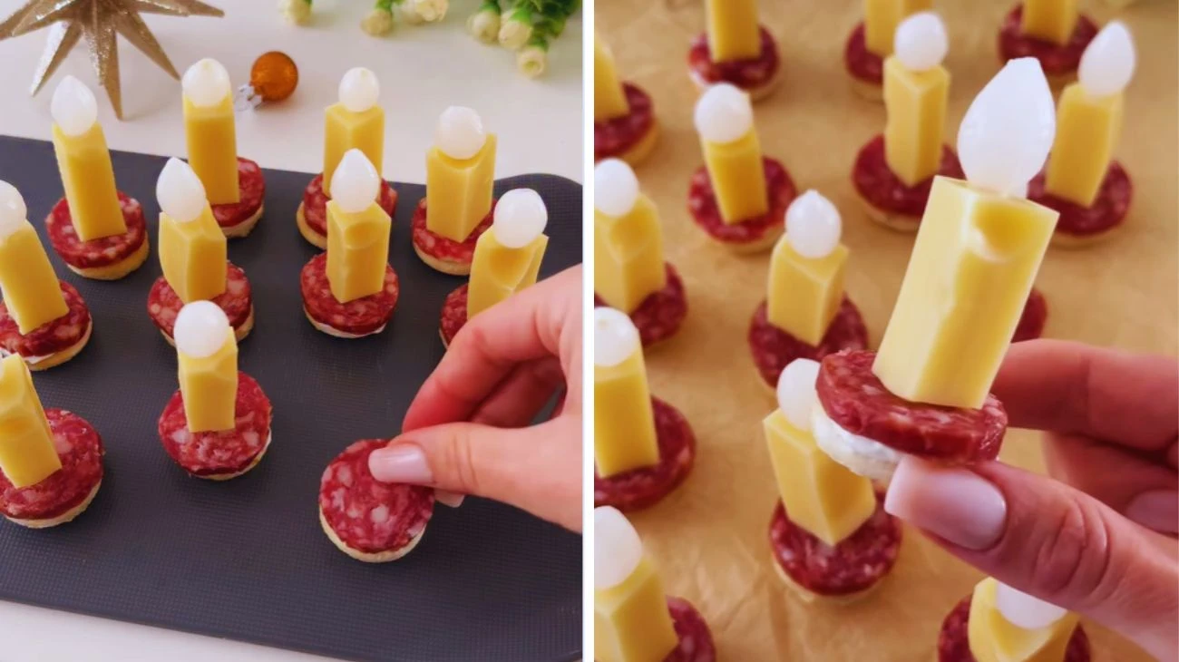 ricette natalizie candeline salate