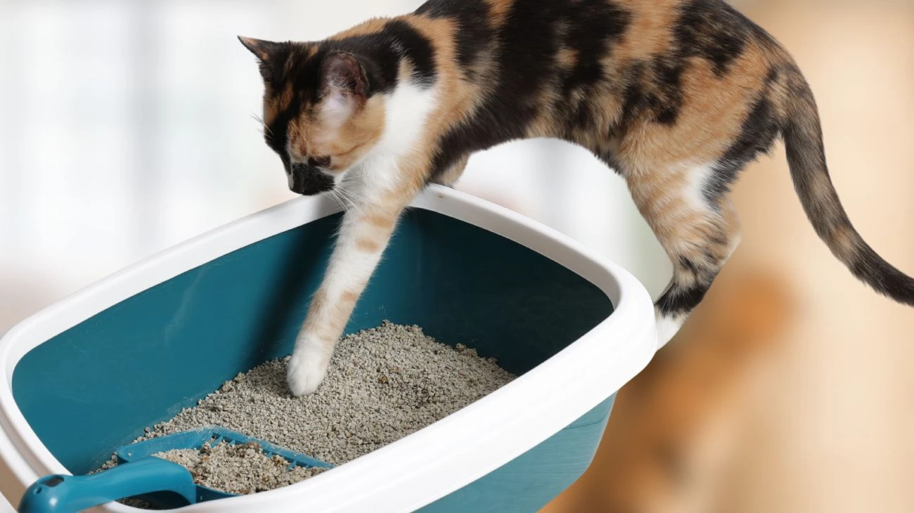 Gatto lettiera pulita