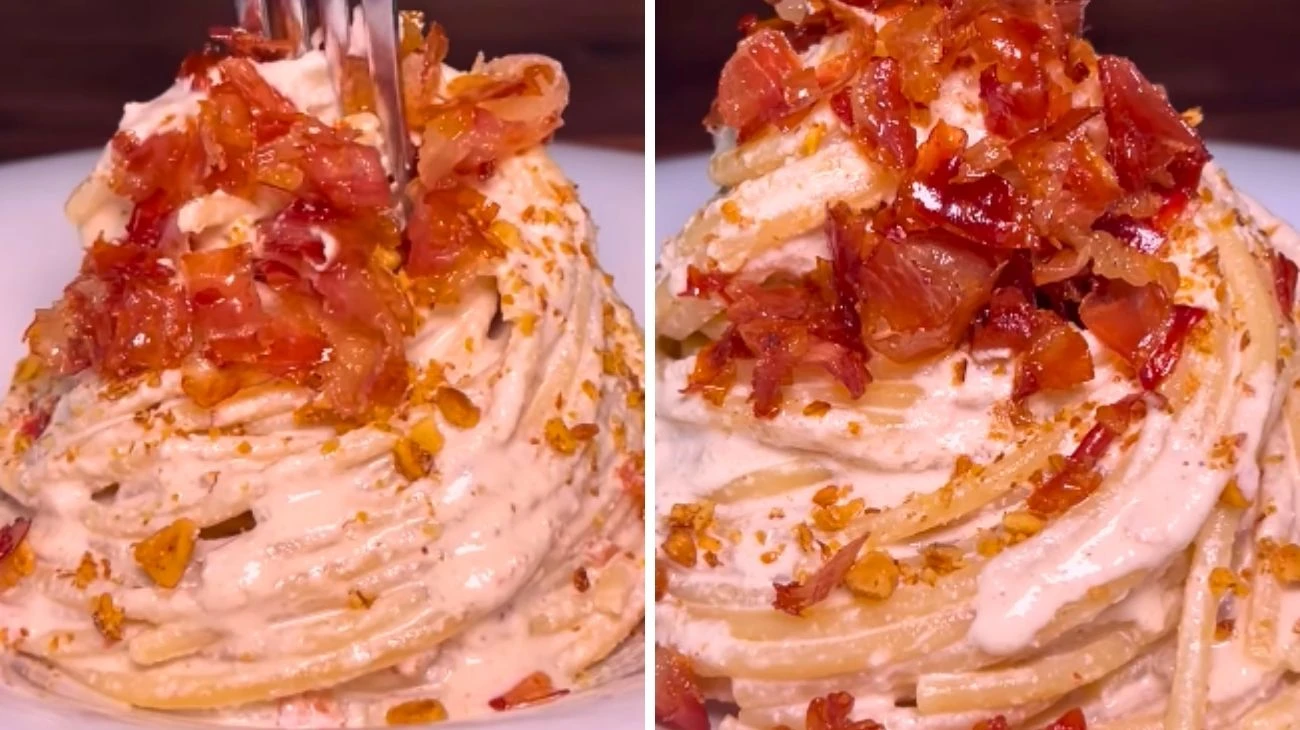 Spaghettoni noci speck