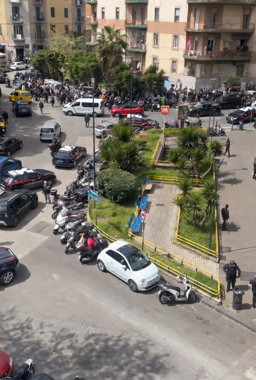 Situazione movimentata al Vomero per via della rapina occorsa a una filiale di Credit Agricole