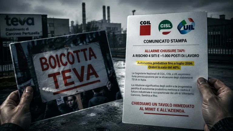 CGIL boicotta TEVA israeliana
