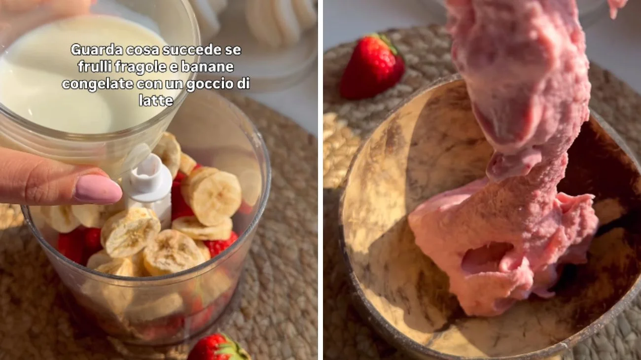 Gelato con solo frutta