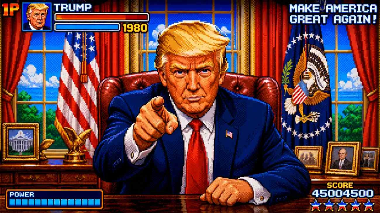 Donald Trump diventa un videogame, ma non gli piacerà: la satira stavolta è raffinata
