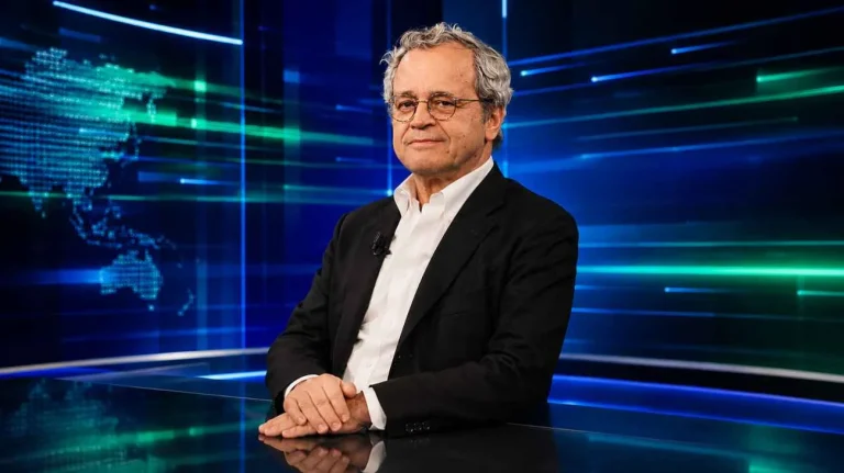 Enrico Mentana (Immagine generata con AI) - Tuttonotizie.eu