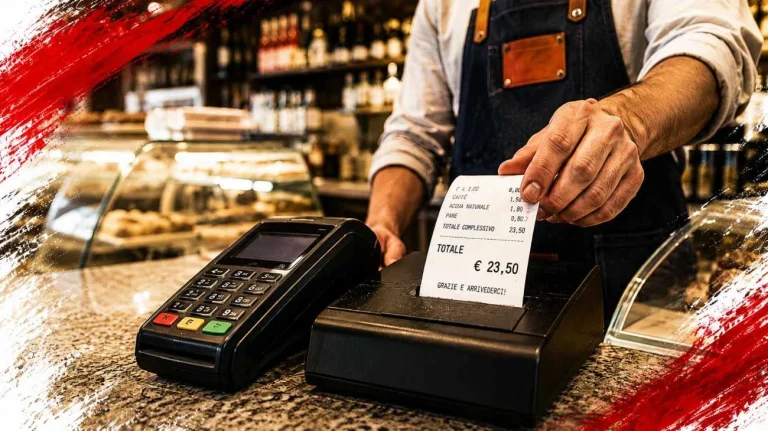 POS collegato alla cassa (Immagine generata con AI) - Tuttonotizie.eu