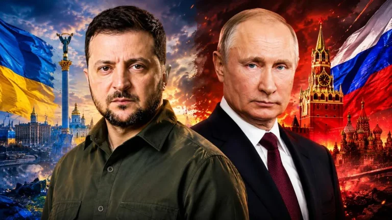 Vladimir Putin e Volodymyr Zelensky (Immagine generata con AI) - Tuttonotizie.eu