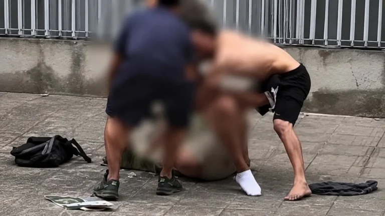 Aggressione a senzatetto italiano (Immagine editata dall'AI) - Tuttonotizie.eu
