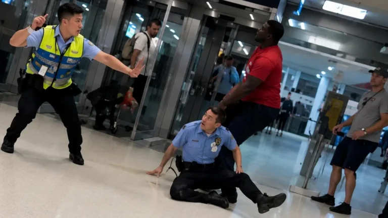 Follia in aeroporto (Immagine generata con l'AI) - Tuttonotizie.eu