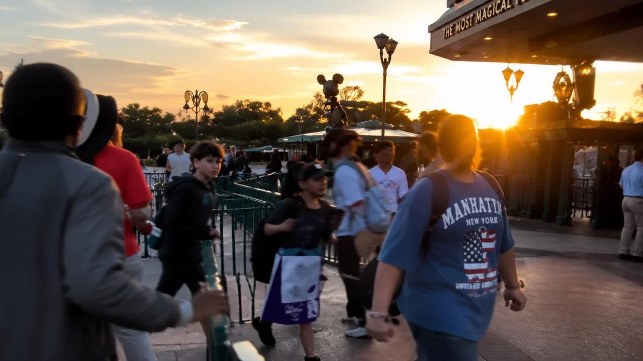Scene di follia a Disneyland per delle carte collezionabili: decine di persone hanno sfondato le barriere